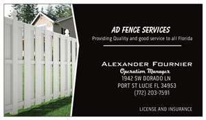 AD FENCE SERVICES logo
